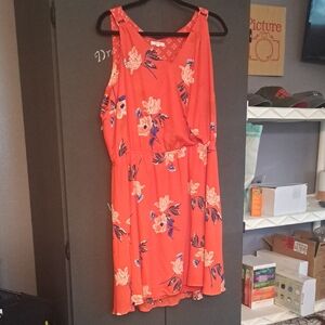 Maurices Coral Patterned Top